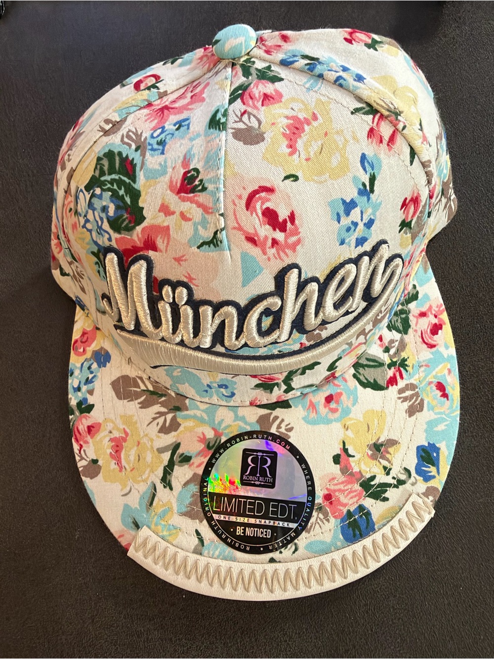 Robin Ruth München Floral Snapback Hat - Multicolor Womens Snap Back NWT